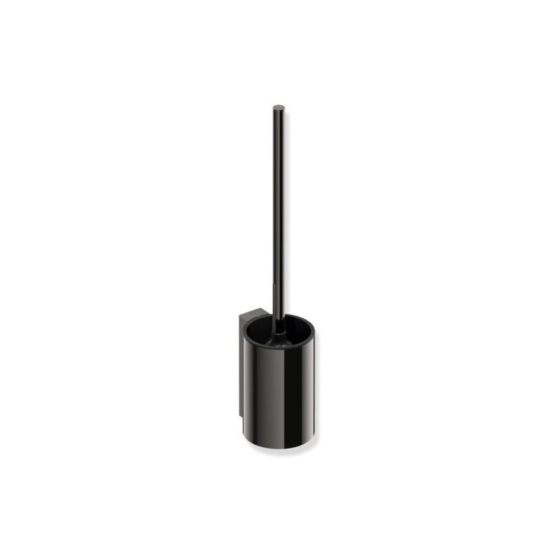 HEWI Metallics Wall Mounted Toilet Brush - Glossy Black Chrome